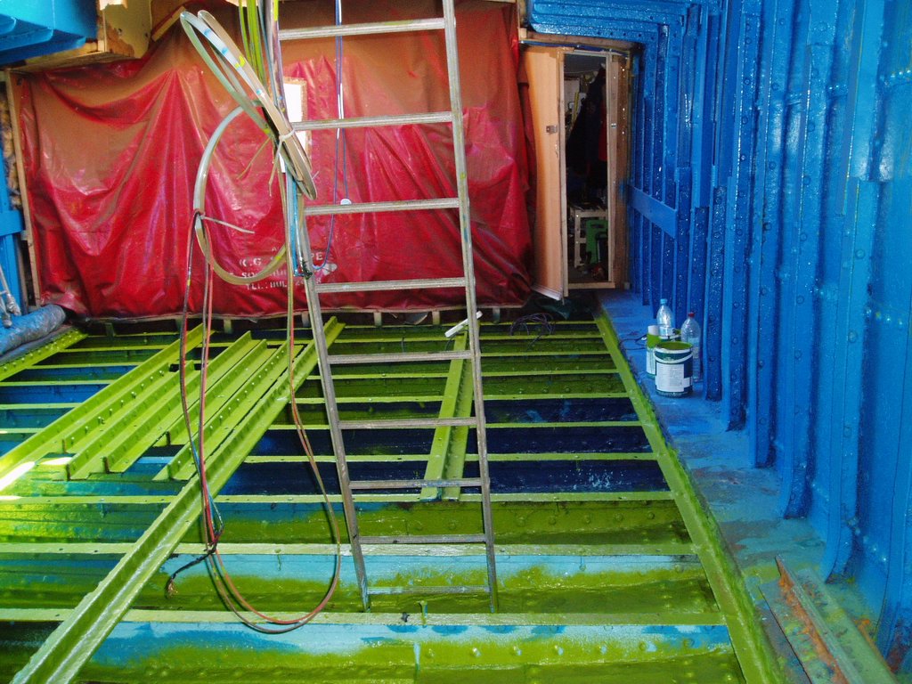 Painted down below